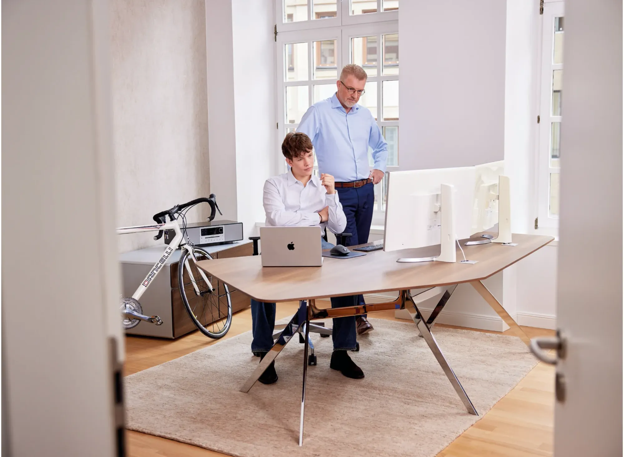 Die Autoren im Büro am Roggenmarkt 1 in der Startphase von Sovereign
