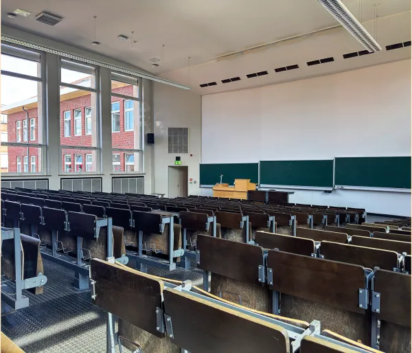 Der Hörsaal R3 im Juridicum der Universität Münster